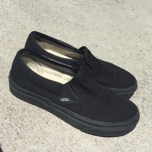 Black slip on vans